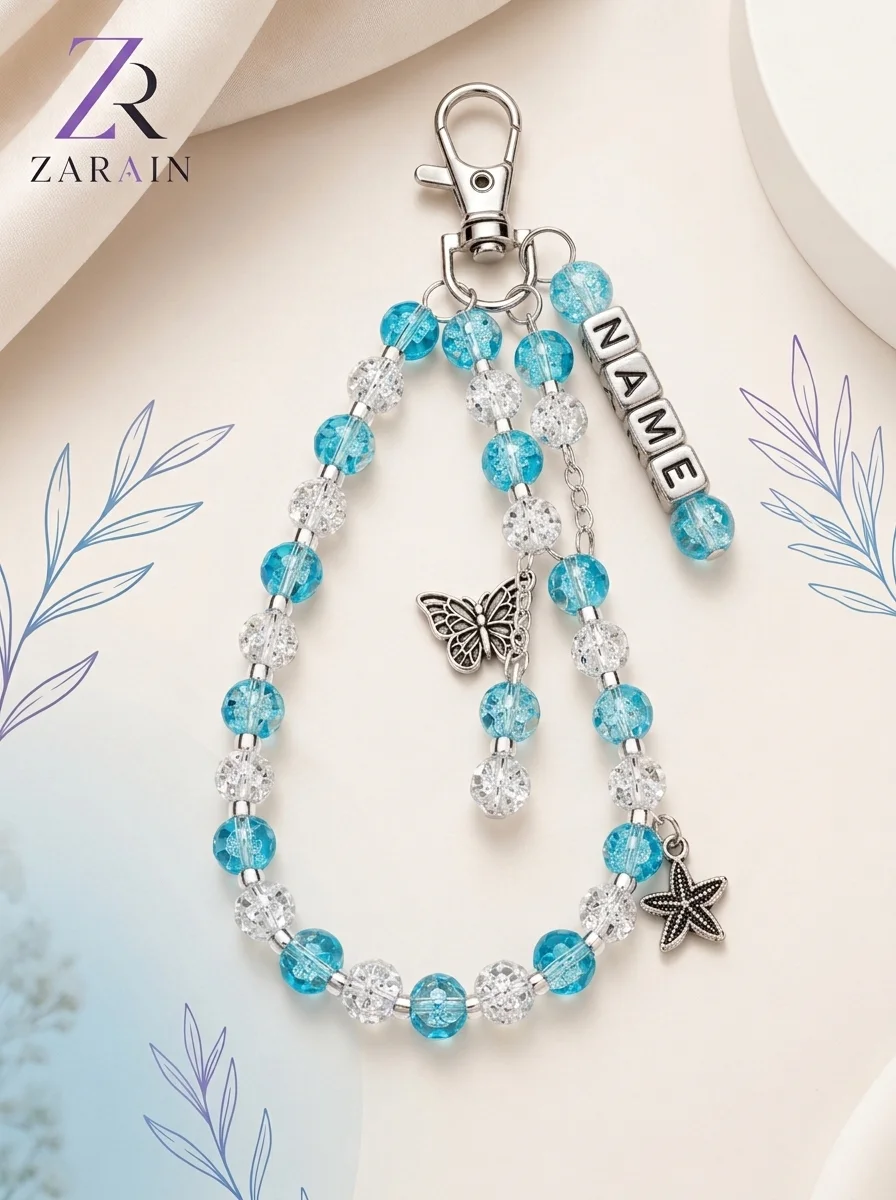 ZARAIN Custom Name Keychain Display Collection
