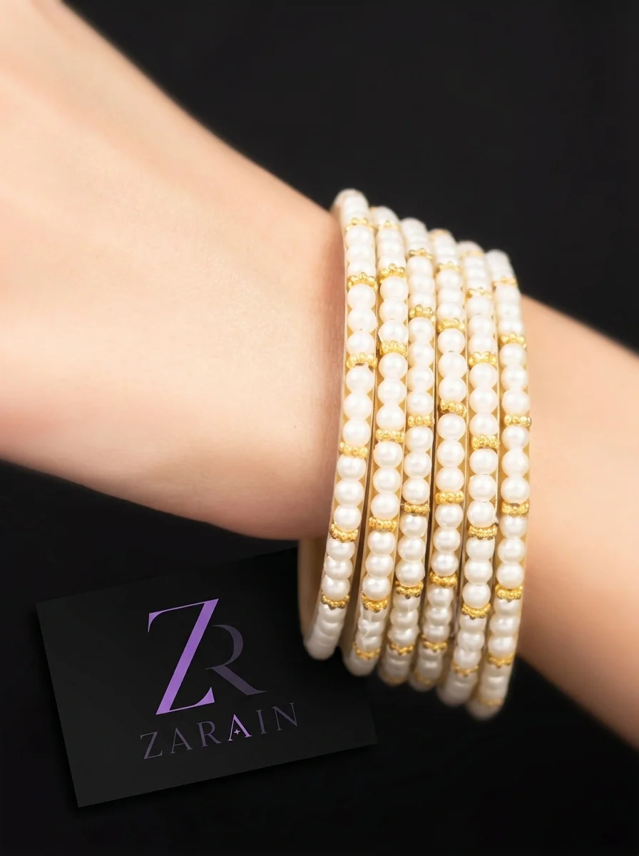 Zarain Noor Pearl Bangle Set