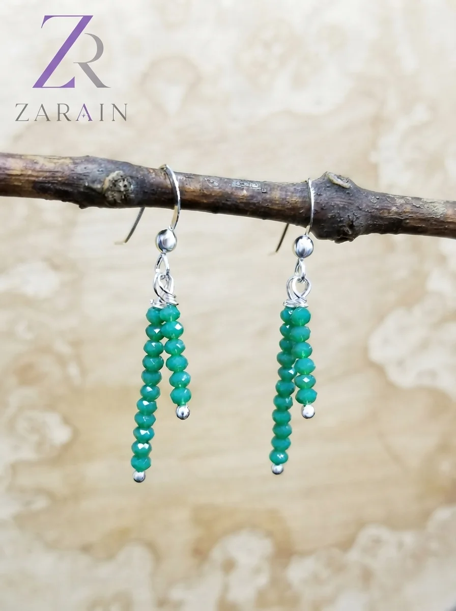 Jade Cascade Drop Earrings