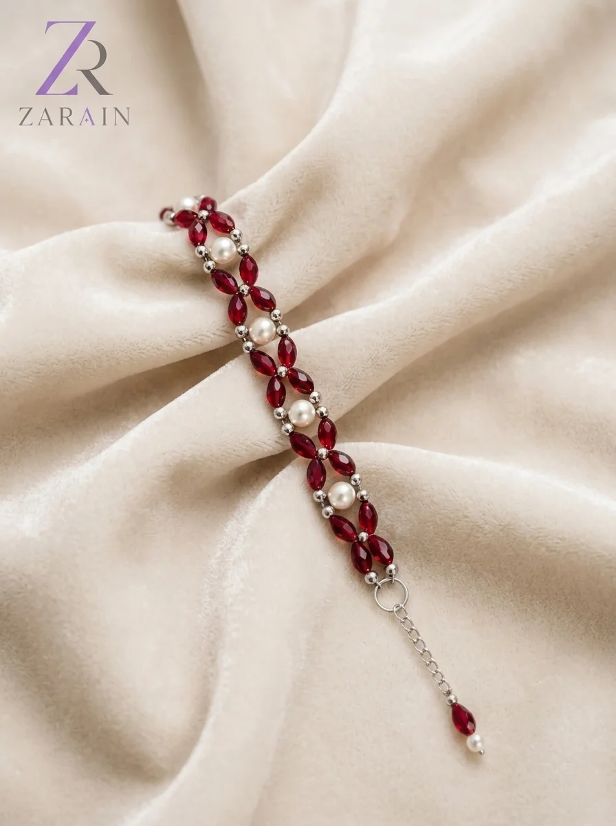 Ruby Blossom Bracelet