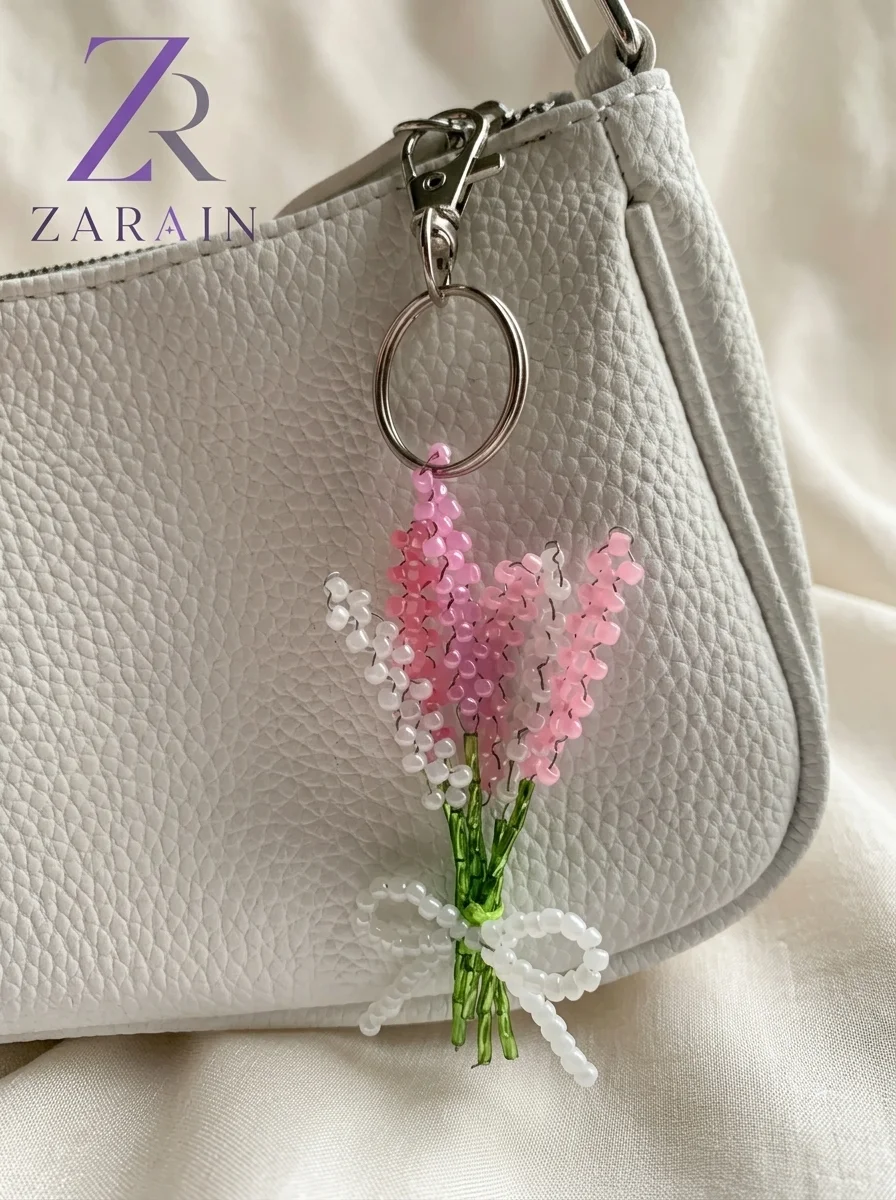 Pastel Beads Charmy Keyring