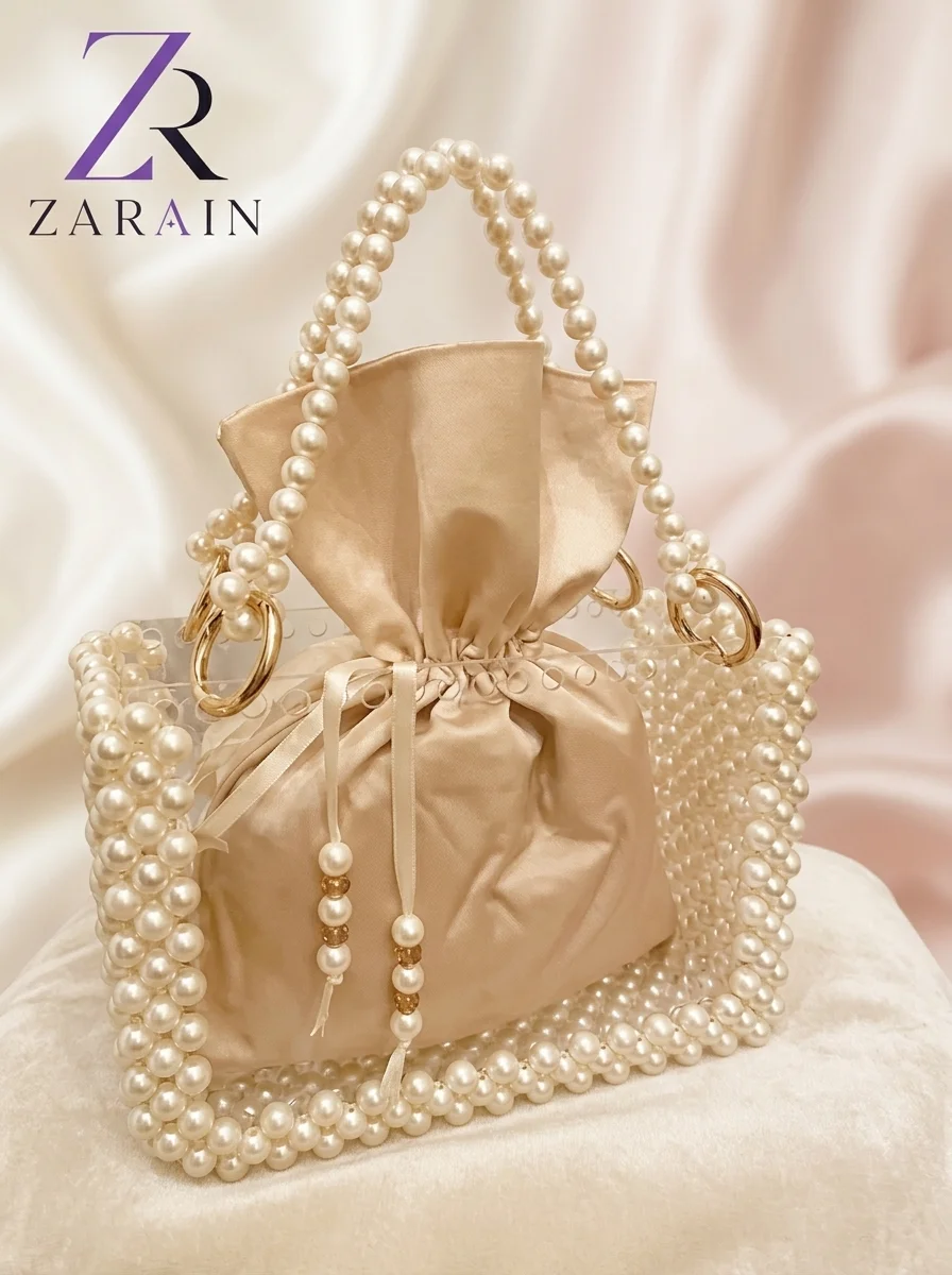 Ivory Bloom Pearl Bag