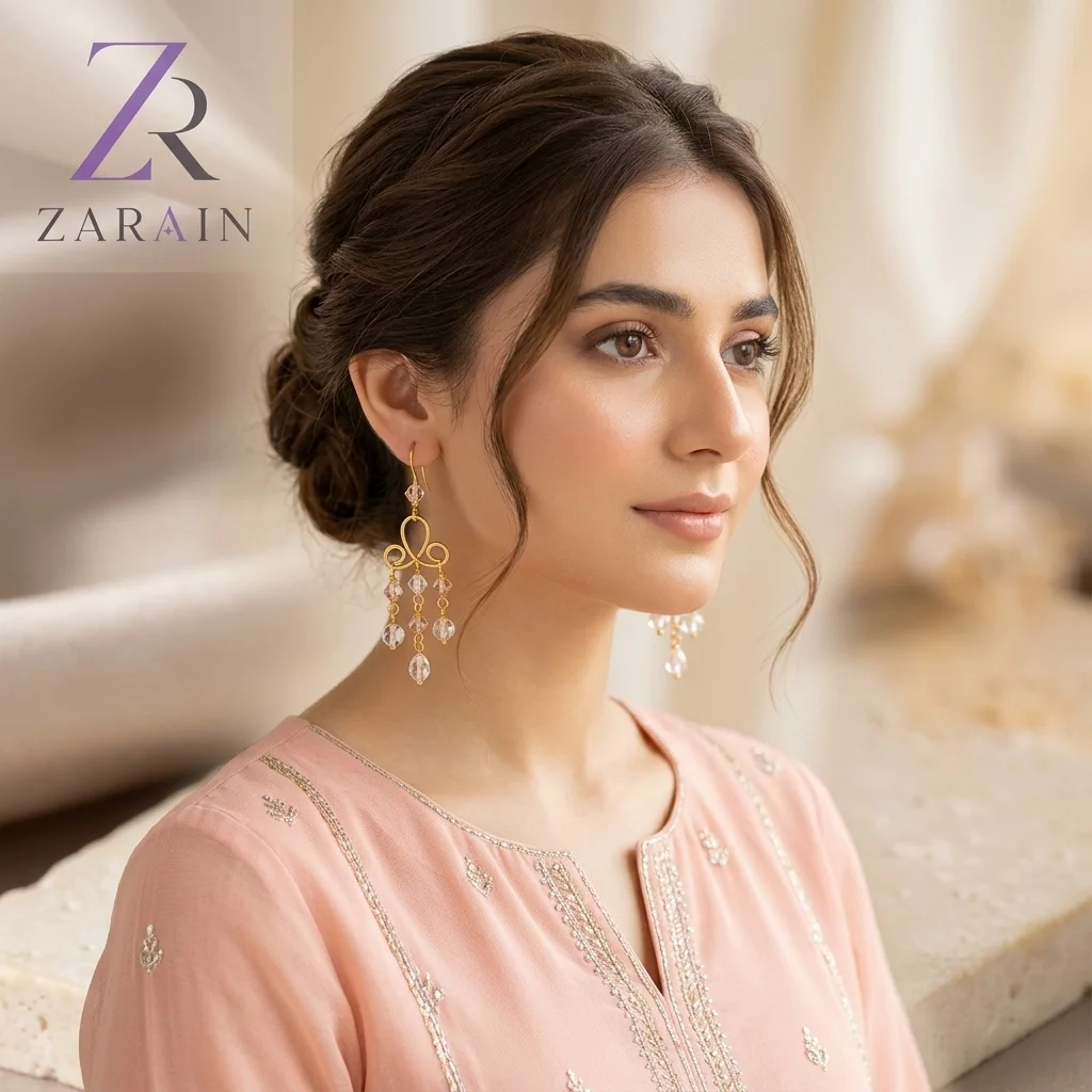 Crystal Cascade Chandelier Earrings
