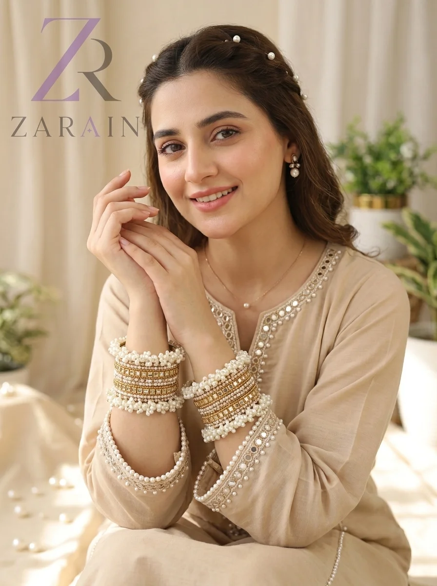 Pearl & Kundan Bridal Chura Set
