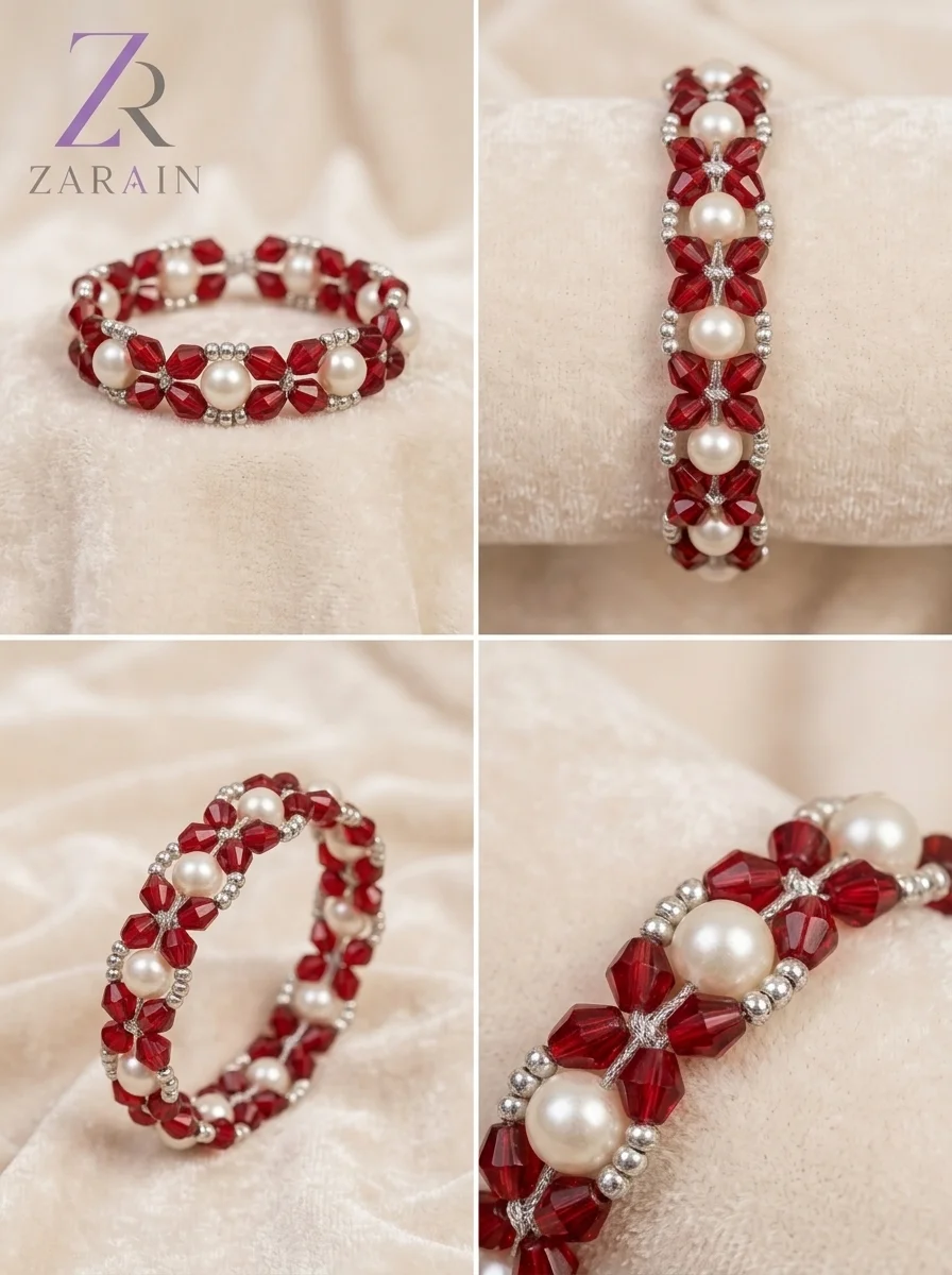 Ruby Blossom Bracelet