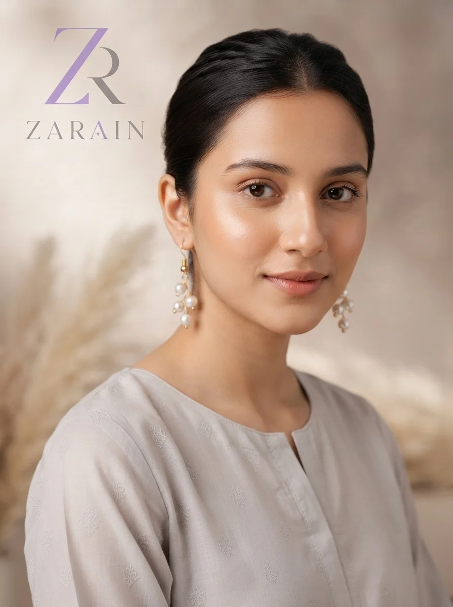 Pearl Vine Dangle Earrings