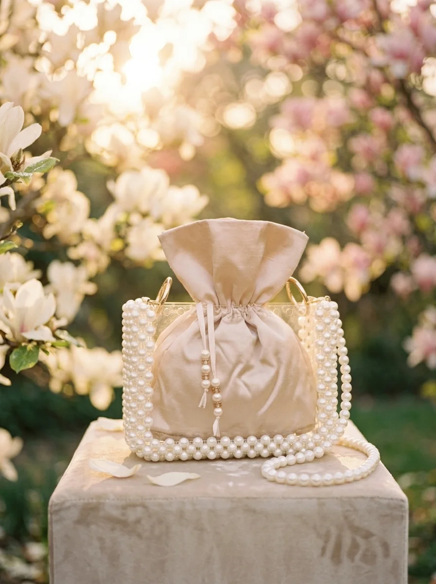Ivory Bloom Pearl Bag