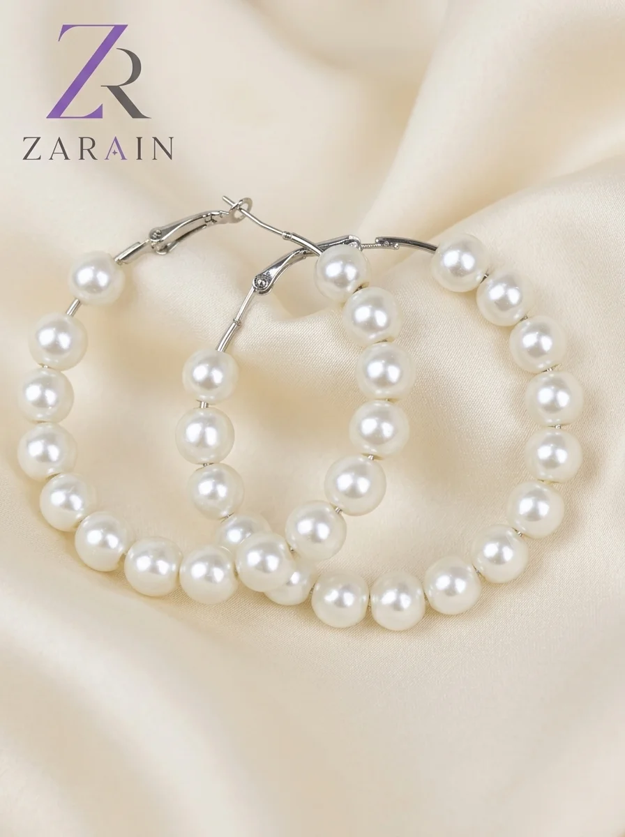 Ivory Grace Hoop Earrings