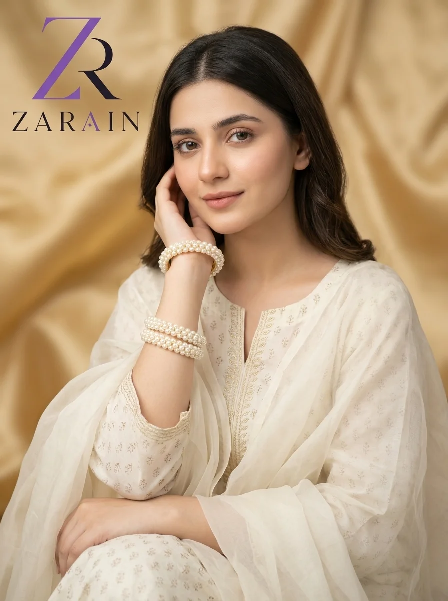 Ivory Pearl Contour Bangles