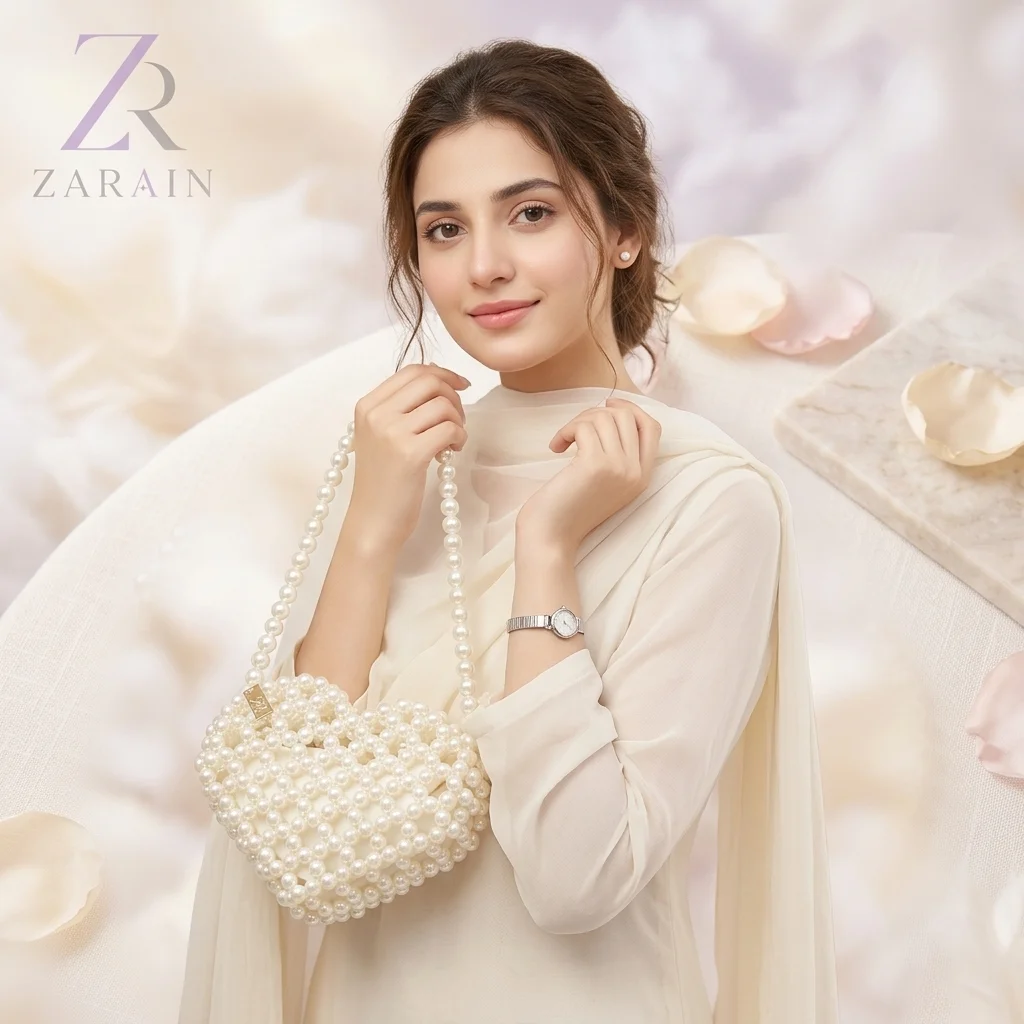 Elysian Pearl Heart Tote