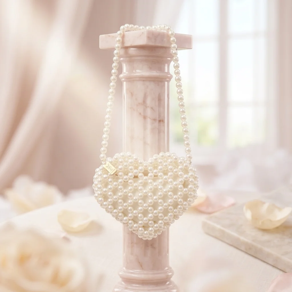 Elysian Pearl Heart Tote