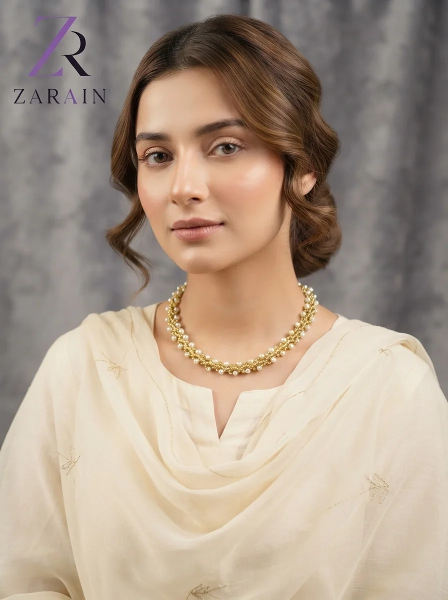 Sunset Weaver Pearl Necklace