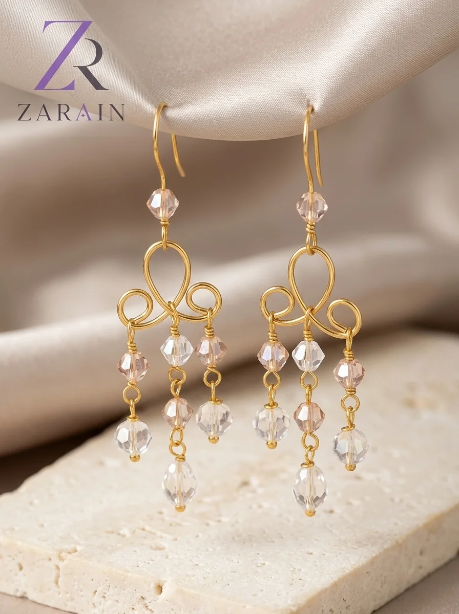 Crystal Cascade Chandelier Earrings