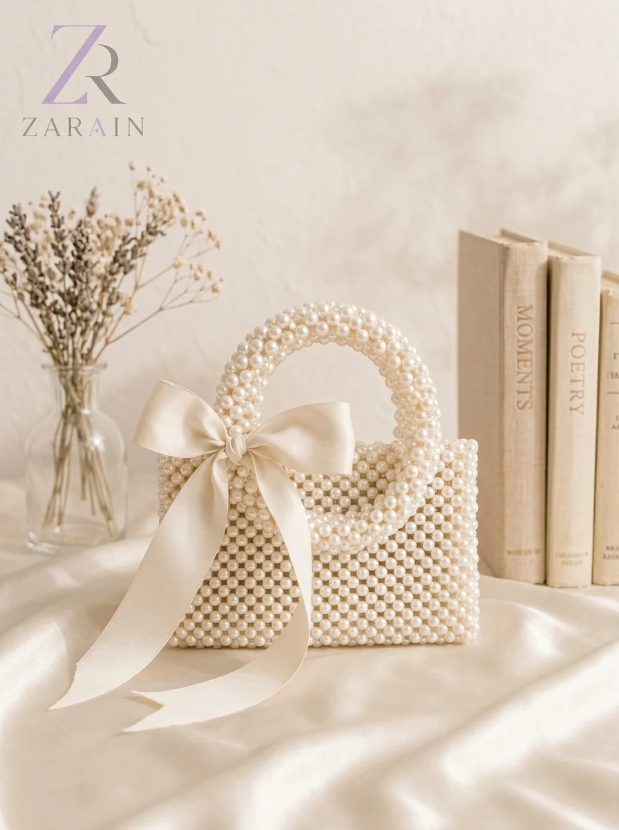 Zarain Pearl Elegance Clutch