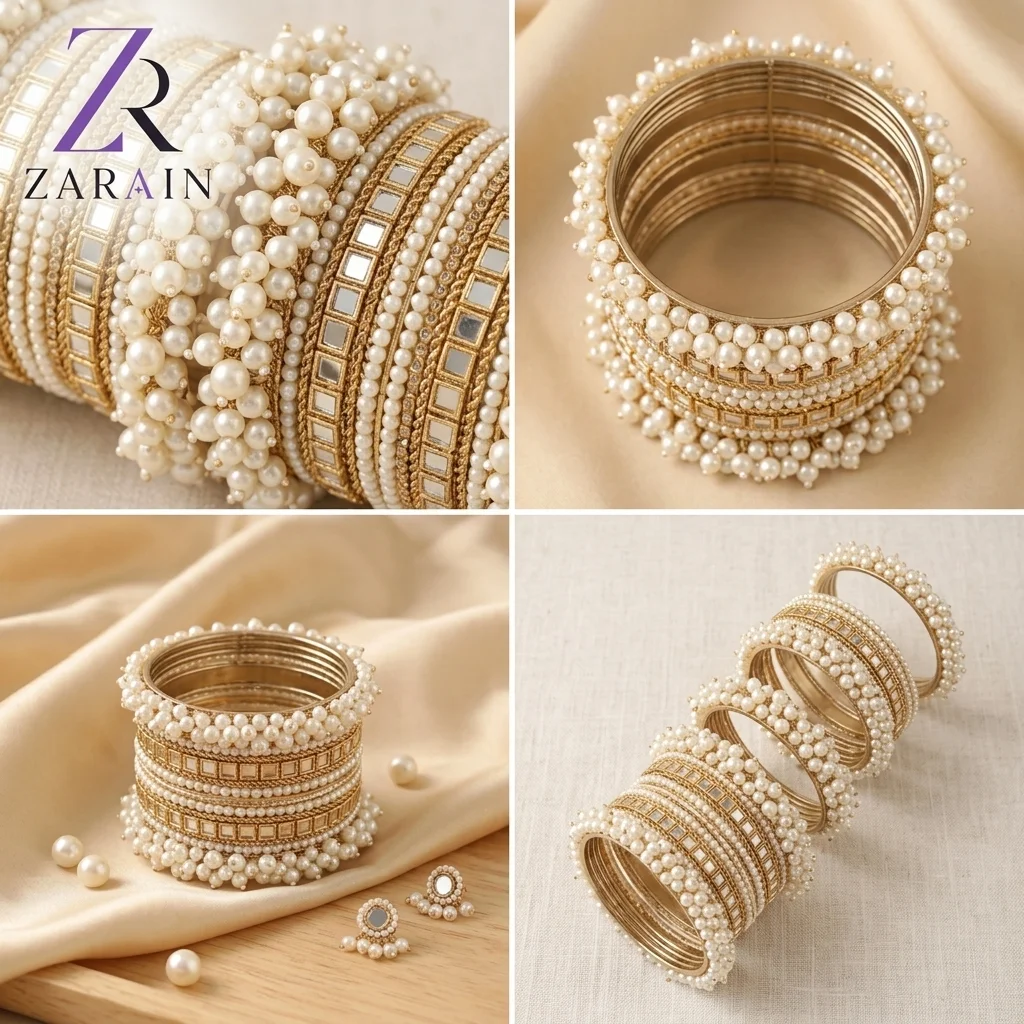 Pearl & Kundan Bridal Chura Set
