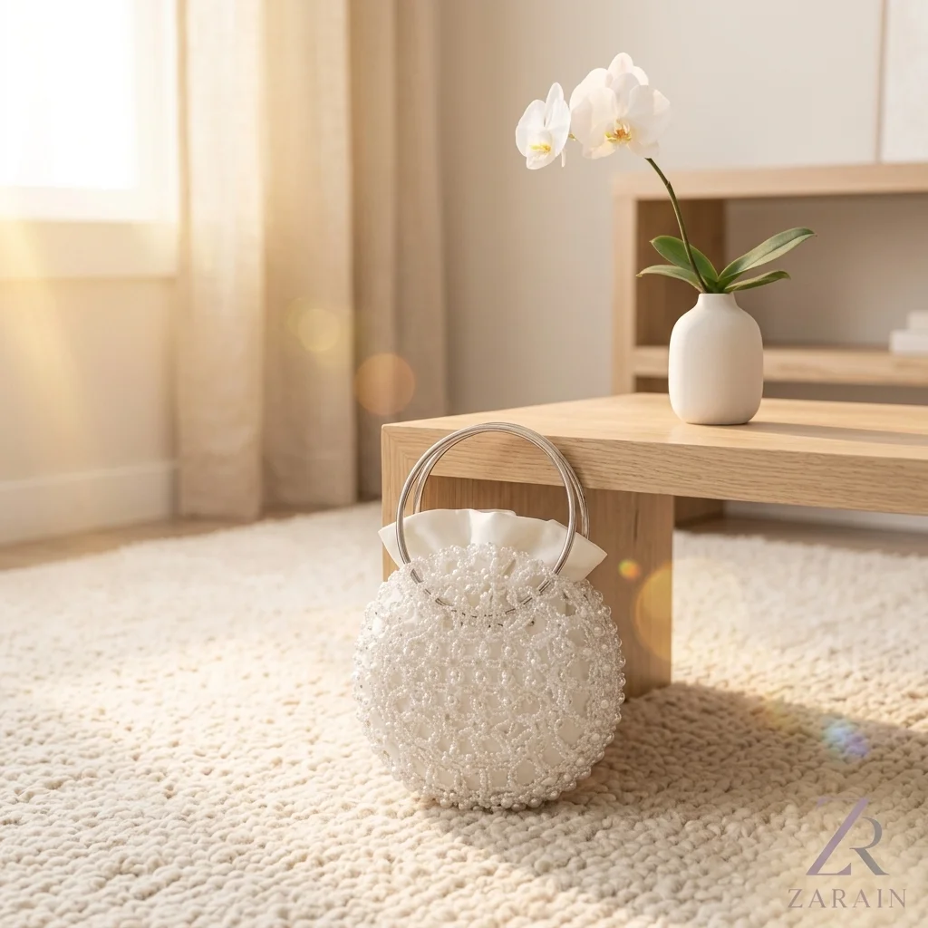 The Lumina Crystal Circle Bag
