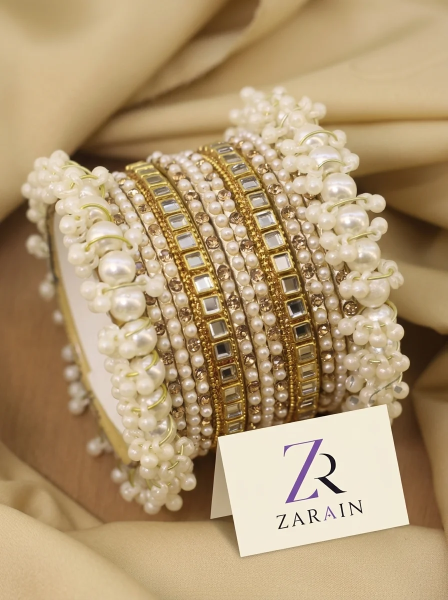 Pearl & Kundan Bridal Chura Set