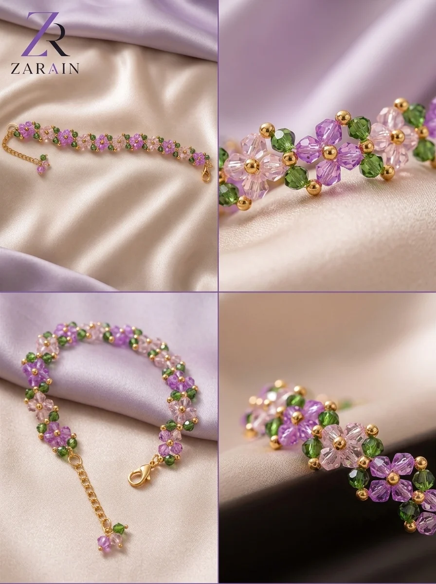 6 PC - The Orchid Petal Cuff