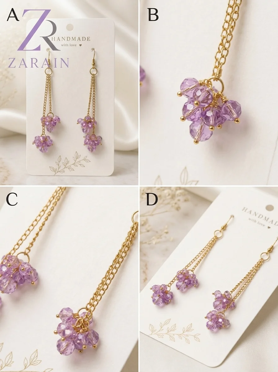 Amethyst Cascade Earrings