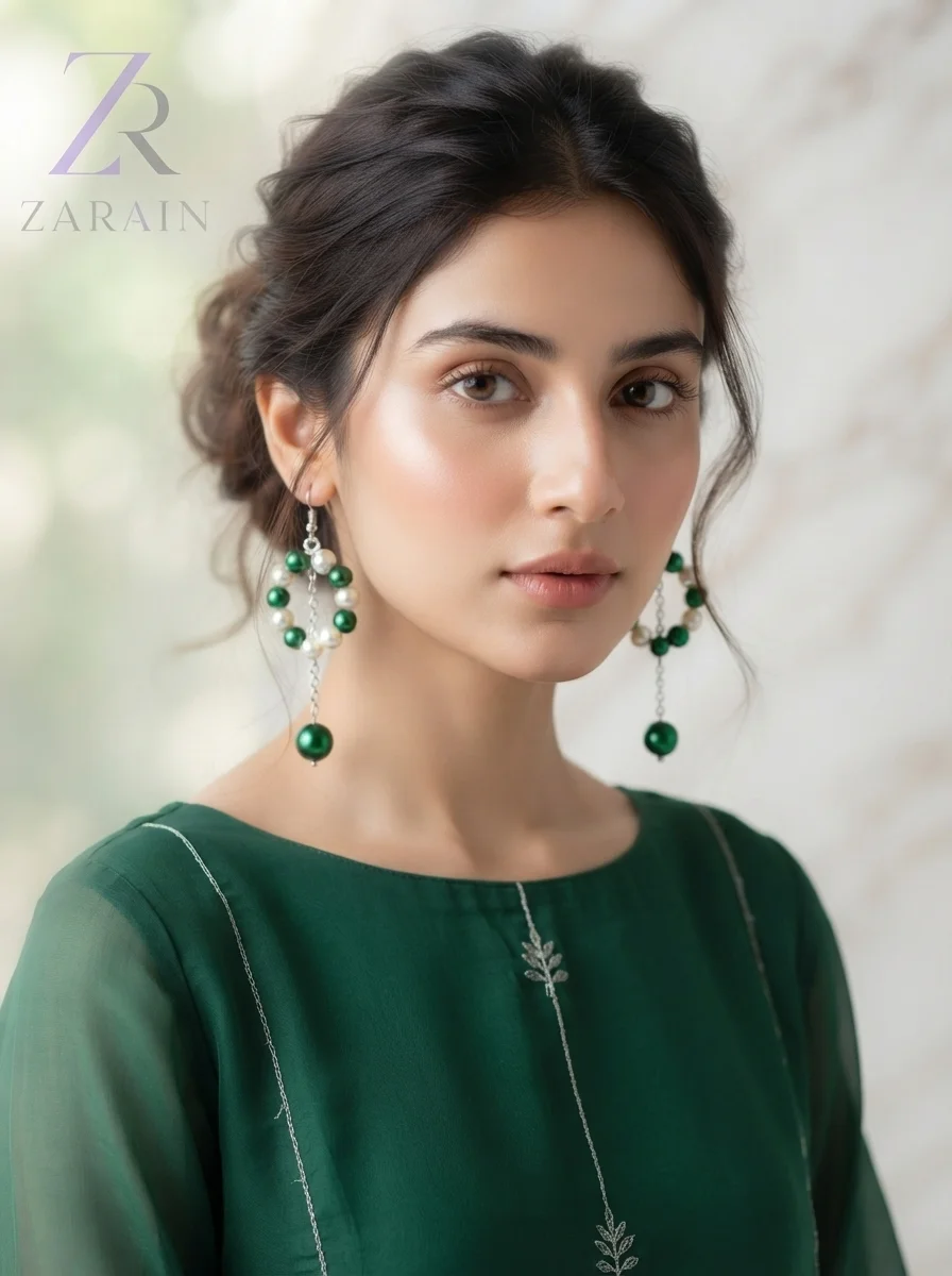 Emerald Serenade Earrings